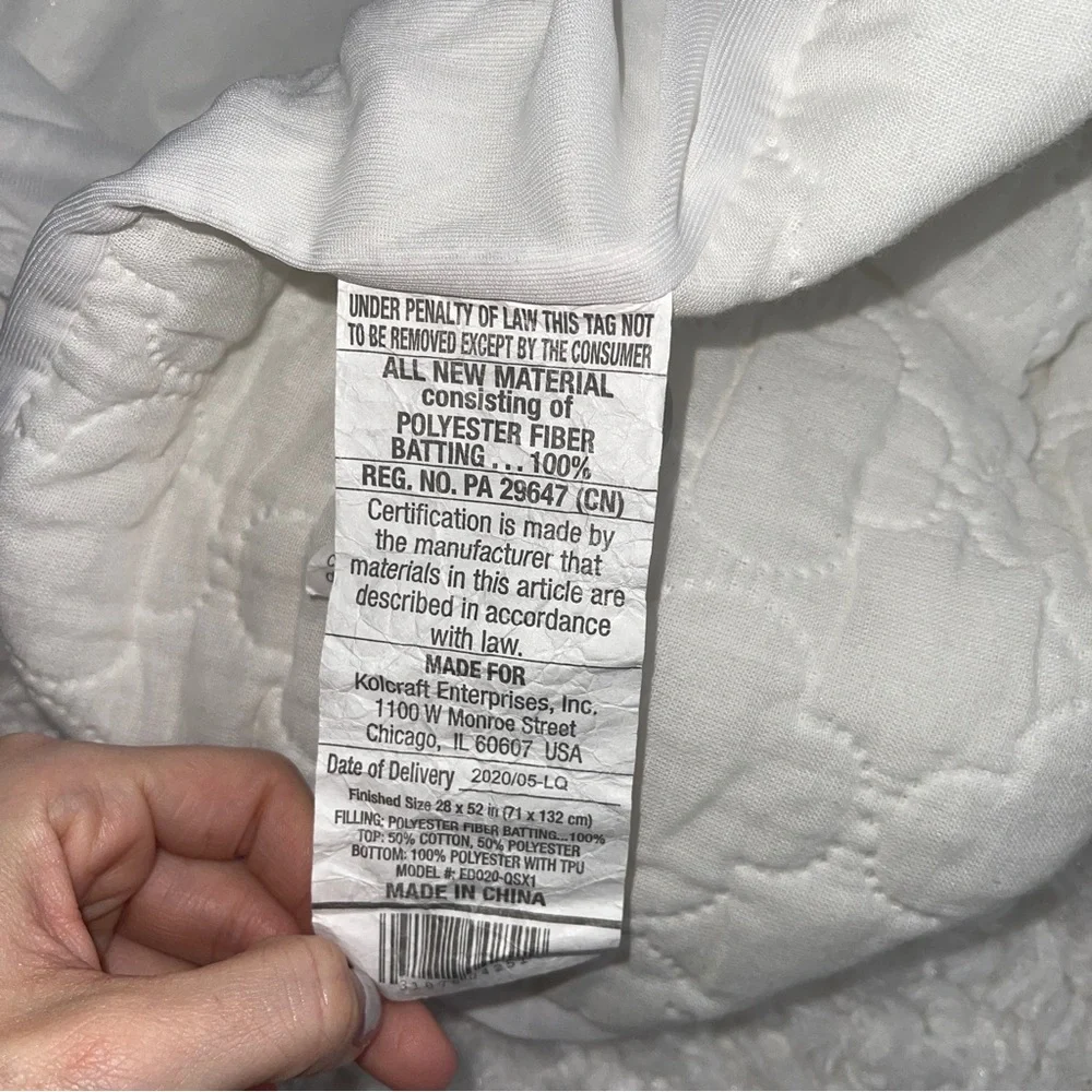 Crib Mattress Cover Protector White